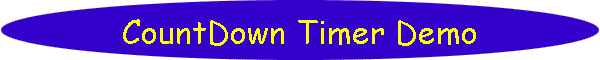 CountDown Timer Demo