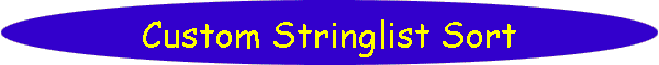 Custom Stringlist Sort