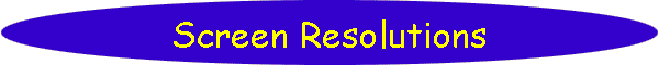 Screen Resolutions