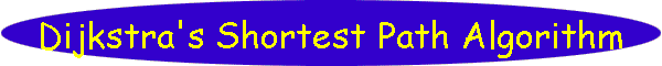 Dijkstra's Shortest Path Algorithm